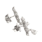 ハリーウィンストン HARRY WINSTON スパークリングクラスター ダイヤピアス Pt950プラチナ ダイヤモンド ジュエリー