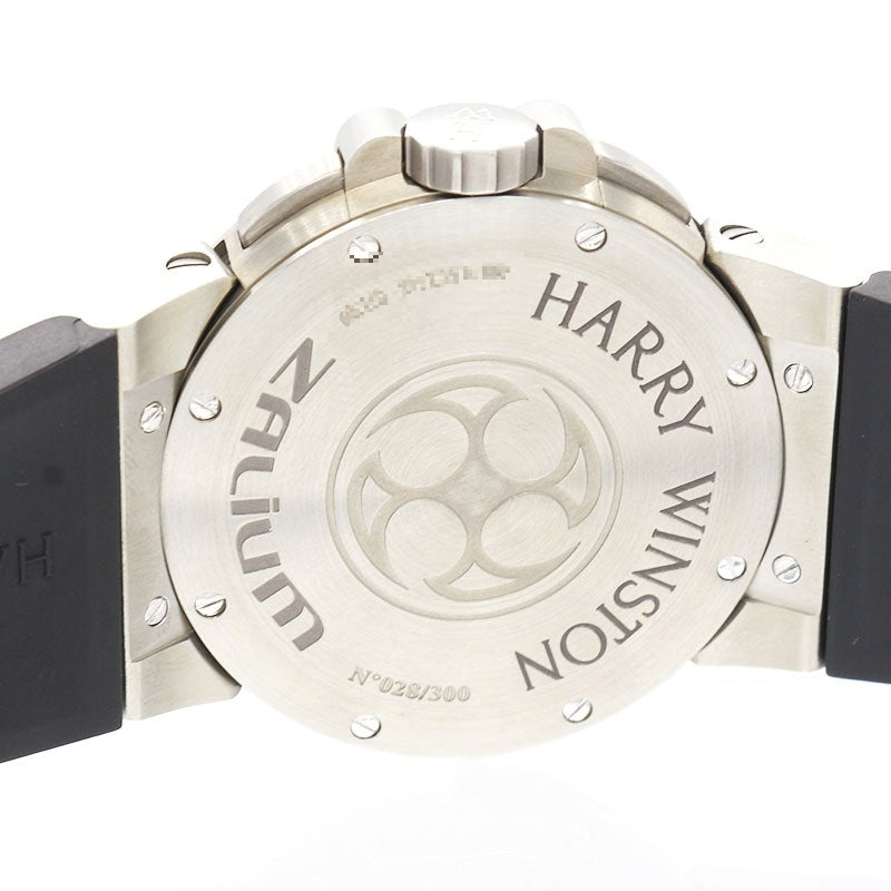 ハリーウィンストン HARRY WINSTON オーシャン プロジェクトZ4 デュアルタイム 世界限定300本 OCEATZ44ZZ002  ザリウム/ラバーベルト 自動巻き メンズ 腕時計