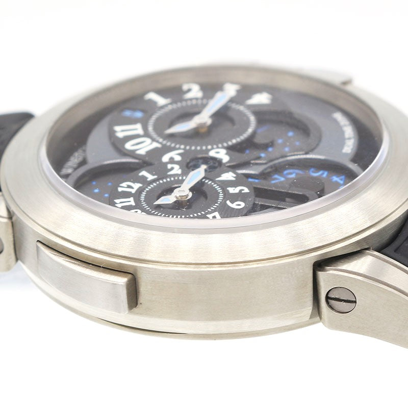 ハリーウィンストン HARRY WINSTON オーシャン プロジェクトZ4 デュアルタイム 世界限定300本 OCEATZ44ZZ002 ザリウム/ラバーベルト 自動巻き メンズ 腕時計