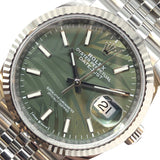 ロレックス ROLEX デイトジャスト 36　パームモチーフ 126234 ランダム番 オリーブグリーン  ステンレススチール、ホワイトゴールド 自動巻き メンズ 腕時計