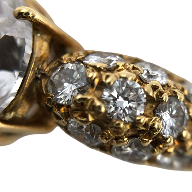 タサキ TASAKI オーバルカット ダイヤリング k18YG/ダイヤモンド ジュエリー