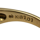 タサキ TASAKI オーバルカット ダイヤリング k18YG/ダイヤモンド ジュエリー