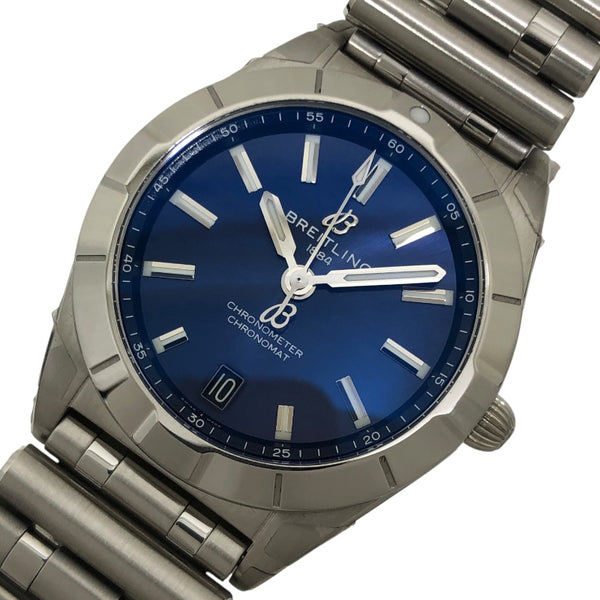 ブライトリング BREITLING クロノマット32 A77310-100M ブルー SS クオーツ レディース 腕時計