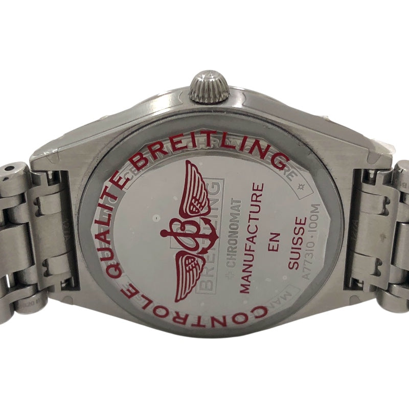 ブライトリング BREITLING クロノマット32 A77310-100M ブルー SS クオーツ レディース 腕時計