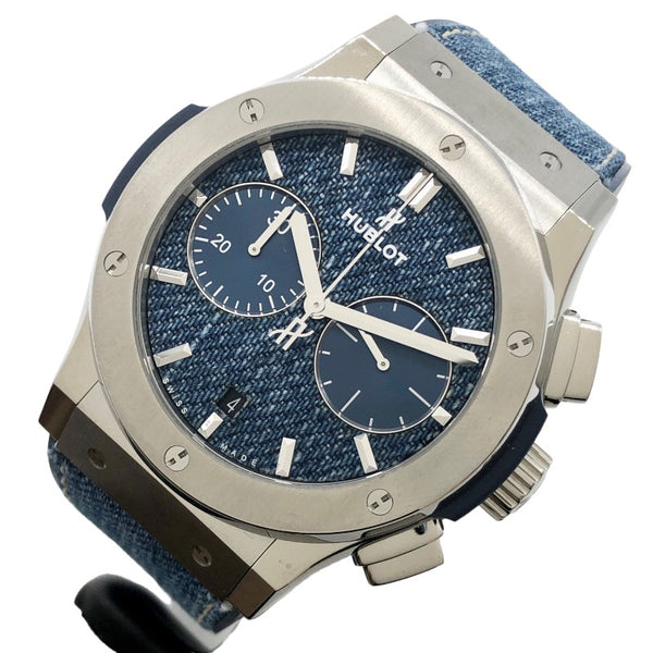 ウブロ HUBLOT クラシック・フュージョン クロノグラフ ジーンズ 521.NX.2770.NR.JPN18 チタン 自動巻き メンズ 腕時計