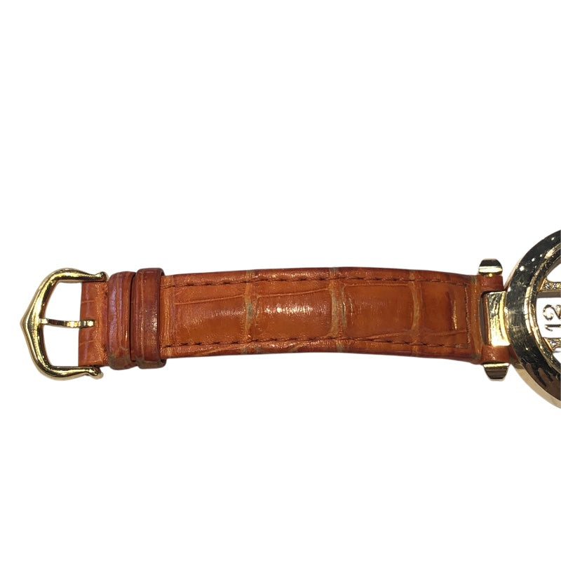 カルティエ Cartier パシャ32 グリッドダイヤ WJ101356 ホワイト K18YG/革ベルト 自動巻き ボーイズ 腕時計