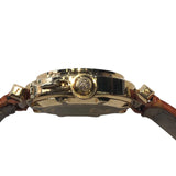 カルティエ Cartier パシャ32 グリッドダイヤ WJ101356 ホワイト K18YG/革ベルト 自動巻き ボーイズ 腕時計
