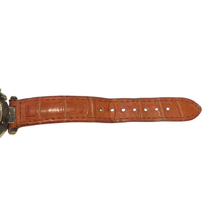 カルティエ Cartier パシャ32 グリッドダイヤ WJ101356 ホワイト K18YG/革ベルト 自動巻き ボーイズ 腕時計