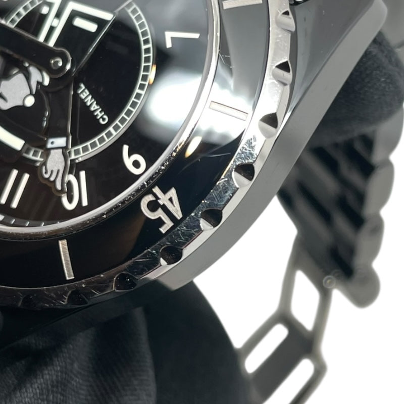 シャネル CHANEL J12 38mm マドモワゼル 世界555本限定 H5242 ブラック セラミック 自動巻き メンズ 腕時計