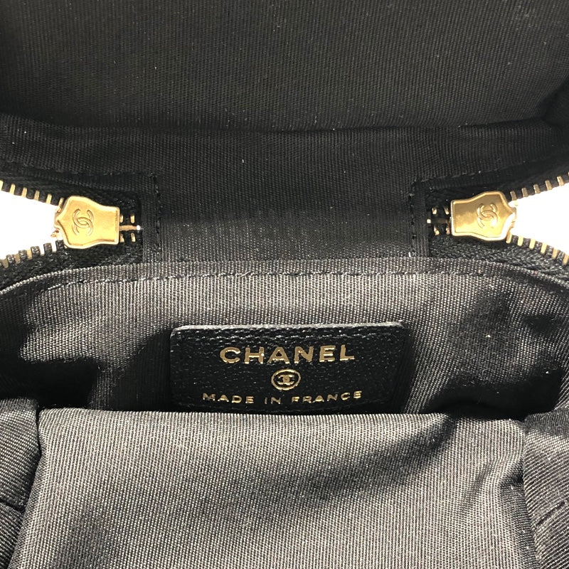 シャネル CHANEL スモールバニティ AP2194 ブラック キャビアスキン レディース ショルダーバッグ