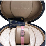 ハリーウィンストン HARRY WINSTON アヴェニューCミニ AVCQHM16WW055 ピンク／K18WG K18ホワイトゴールド K18ホワイトゴールド／レザー クオーツ レディース 腕時計