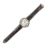 カルティエ Cartier バロンブルーエクストラフラット W6920054 シルバー K18PG/革ベルト（社外品） 手巻き メンズ 腕時計
