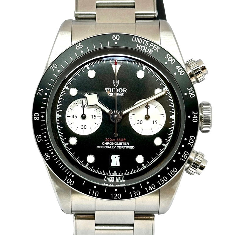 チューダー/チュードル TUDOR ヘリテージ ブラックベイ クロノ　ブラック/シルバー文字盤 79360N SS 自動巻き メンズ 腕時計