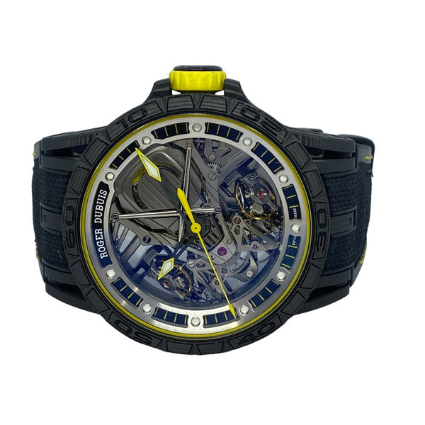 ロジェ・デュブイ ROGER DUBUIS エクスカリバー アヴェンタドールS 世界88本限定 DBEX0613 ブラック チタン/ラバーストラップ 手巻き メンズ 腕時計