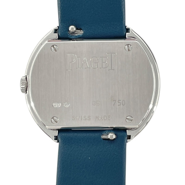 ピアジェ PIAGET ポゼッション P10402 ブルー K18WG/革ベルト（社外品） クオーツ レディース 腕時計
