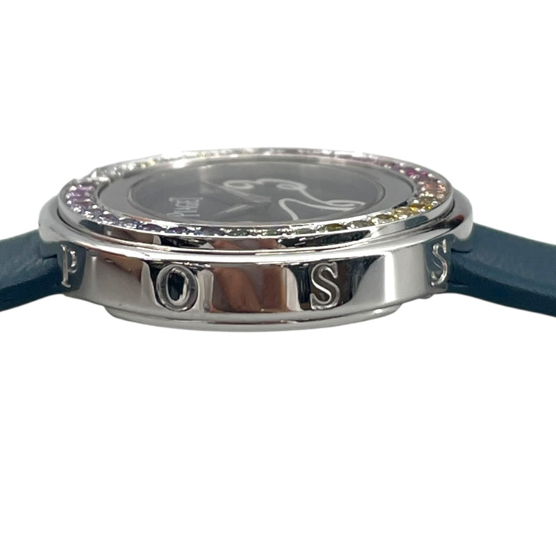 ピアジェ PIAGET ポゼッション P10402 ブルー K18WG/革ベルト（社外品） クオーツ レディース 腕時計