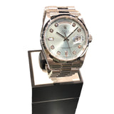 ロレックス ROLEX デイデイトアイスブルー 18206A アイスブルー PT 自動巻き メンズ 腕時計