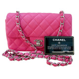 シャネル CHANEL ミニマトラッセ20 A69900 ピンク シルバー金具 キャビアスキン レディース ショルダーバッグ