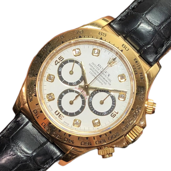 ロレックス ROLEX デイトナ 逆6　N番 16518G K18YG/クロコ 自動巻き メンズ 腕時計
