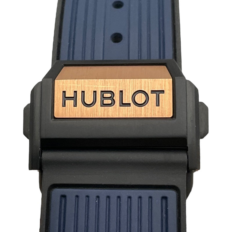 ウブロ HUBLOT ビッグ・バン ウニコ キングゴールド ブルーセラミック 441.OL.5181.RX ブルー、ゴールド K18ゴールド 18Kキングゴールド 自動巻き メンズ 腕時計