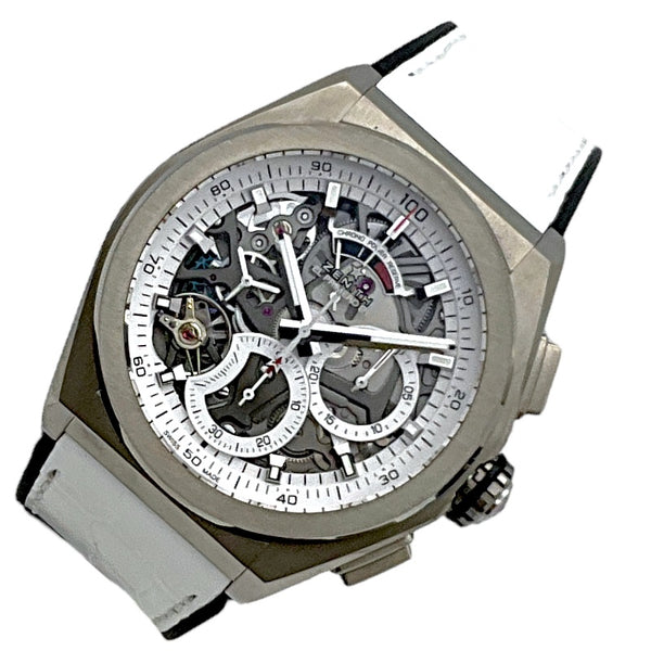 ゼニス ZENITH デファイ エル・プリメロ 21 JapanLimited 95.9003.9004/78.R588 ホワイト、シルバー チタン 自動巻き メンズ 腕時計