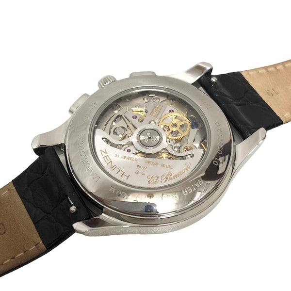 ゼニス ZENITH クラスエルブリメロ 01.0500.400/01 ブラック ステンレススチール SS 自動巻き メンズ 腕時計