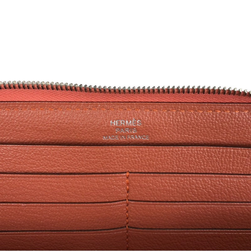 エルメス HERMES アザップロング T刻 ローズティー シルバー金具 ヴォースイフト レディース 長財布