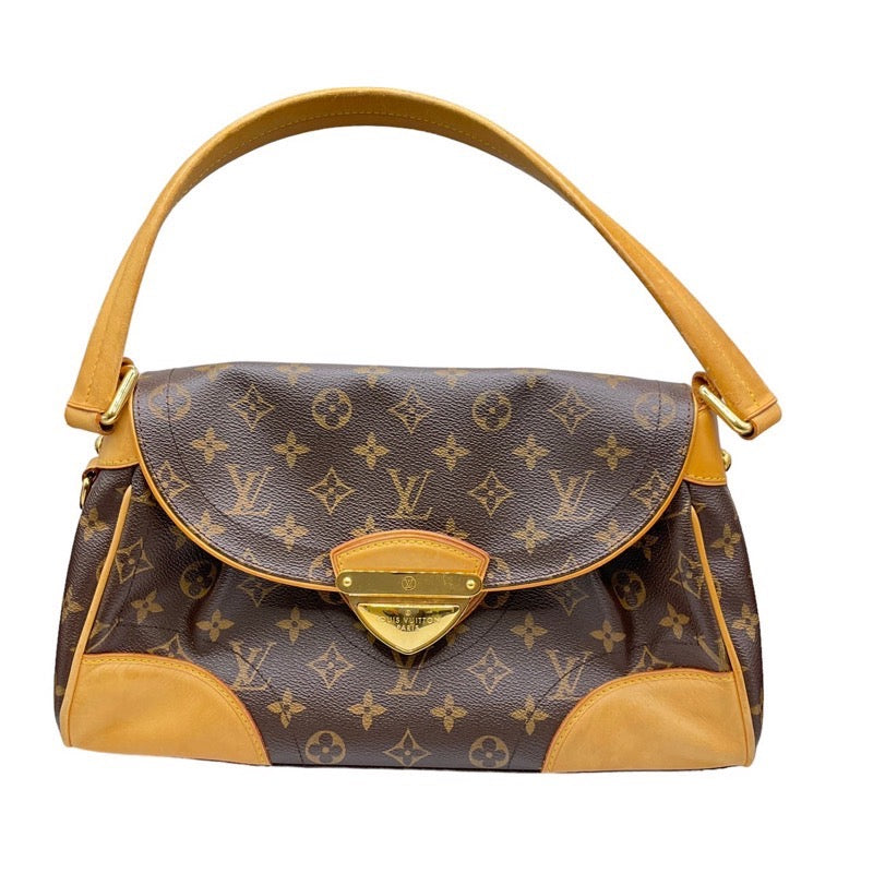 ルイ・ヴィトン LOUIS VUITTON ビバリーMM M40121 ブラウン PVC レディース トートバッグ