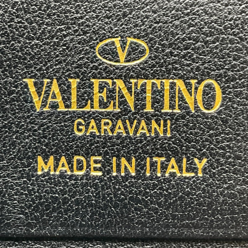 ヴァレンティノ VALENTINO コンパクトウォレット ブラック レザー レディース 二つ折り財布
