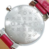 ルイ・ヴィトン LOUIS VUITTON タンブール クールV MM Q1G09 ピンク SS/革ベルト クオーツ レディース 腕時計