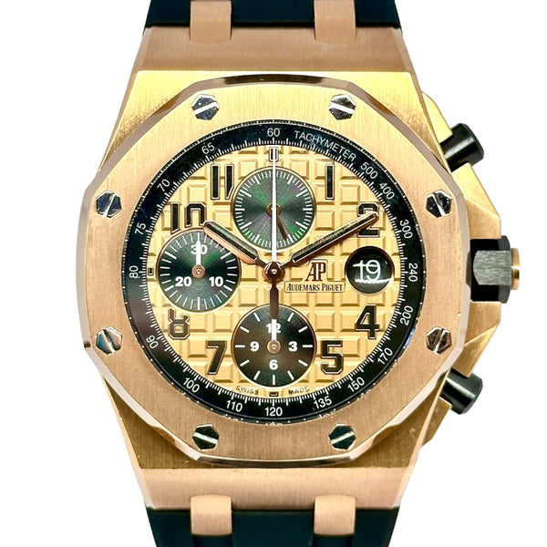 オーデマ・ピゲ AUDEMARS PIGUET ロイヤルオークオフショア 26470OR.OO.A002CR.01 K18YG/純正ベルト/純正尾錠 自動巻き メンズ 腕時計