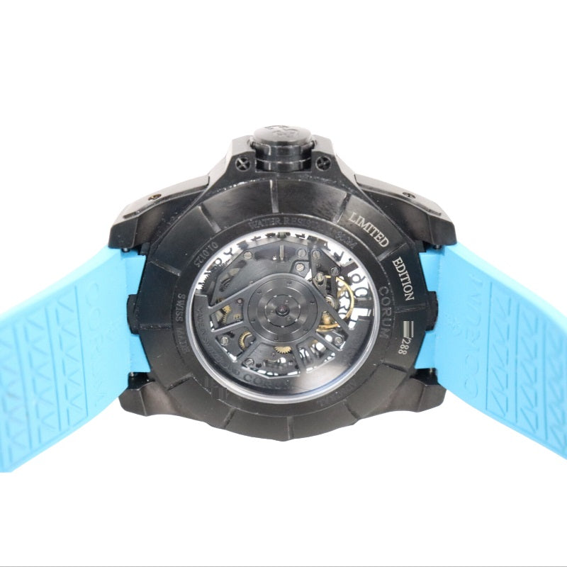 コルム CORUM アドラミル45 スクレット 082.403.95 クリア チタン/純正ラバーベルト 自動巻き メンズ 腕時計