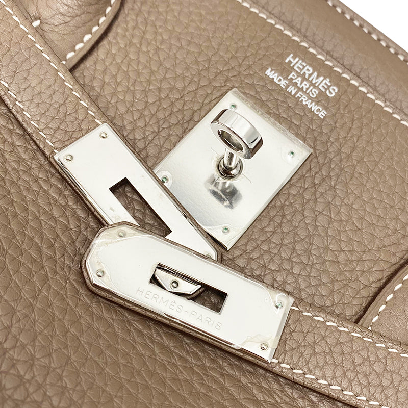 エルメス HERMES バーキン40 □N刻印 エトゥープ シルバー金具 トリヨンクレマンス ユニセックス ハンドバッグ |  中古ブランドリユースショップ OKURA(おお蔵)