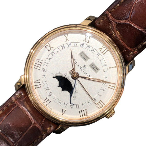 ブランパン BLANCPAIN ヴィルレコンプリートカレンダー 3654-3642-55B K18ピンクゴールド 自動巻き メンズ 腕時計