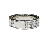 ハリーウィンストン HARRY WINSTON トラフィック アクセント ダイヤバンドリング #9 Pt950 Pt950プラチナ ジュエリー