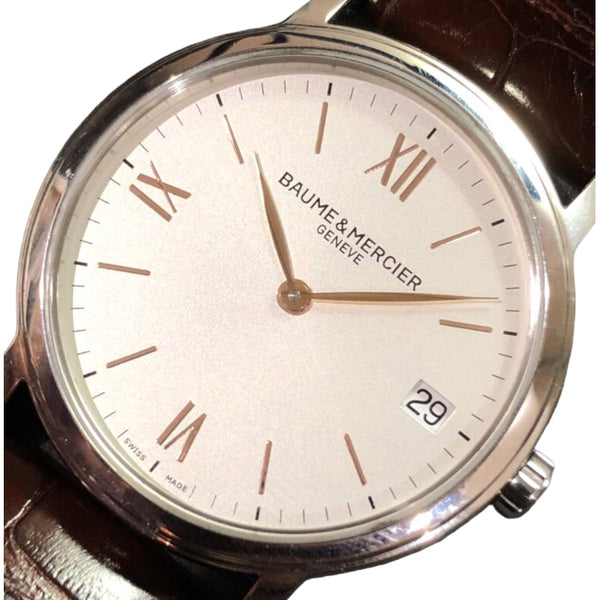 ボーム＆メルシェ BAUME & MERCIER クラシマ M0A10147 シルバー ステンレススチール SS クオーツ メンズ 腕時計