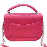 シャネル CHANEL マトラッセトップハンドルショルダー ピンク レザー キャビアスキン レディース ショルダーバッグ
