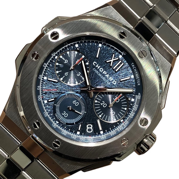 ショパール Chopard アルパイン イーグル XL クロノ 298609-3001 ブルー ステンレススチール SS 自動巻き メンズ 腕時計