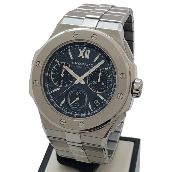 ショパール Chopard アルパイン イーグル XL クロノ 298609-3001 ブルー ステンレススチール SS 自動巻き メンズ 腕時計