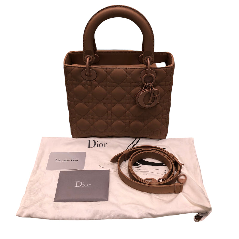 クリスチャン・ディオール Christian Dior レディディオール ウルトラマットミディアム M0565ILOI ピンクベージュ カーフレザー  レディース ショルダーバッグ