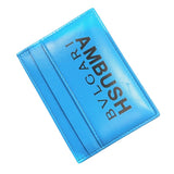 ブルガリ BVLGARI カードケース AMBUSHコラボ ブルー レザー ユニセックス カードケース