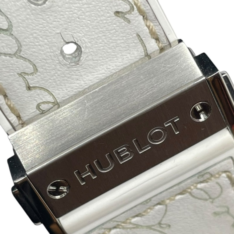 ウブロ HUBLOT クラシックフュージョンベルルッティスクリットフラットビアンコ 511.NE.050W.VR.JBER19 ホワイト チタン/ラバーベルト 自動巻き メンズ 腕時計