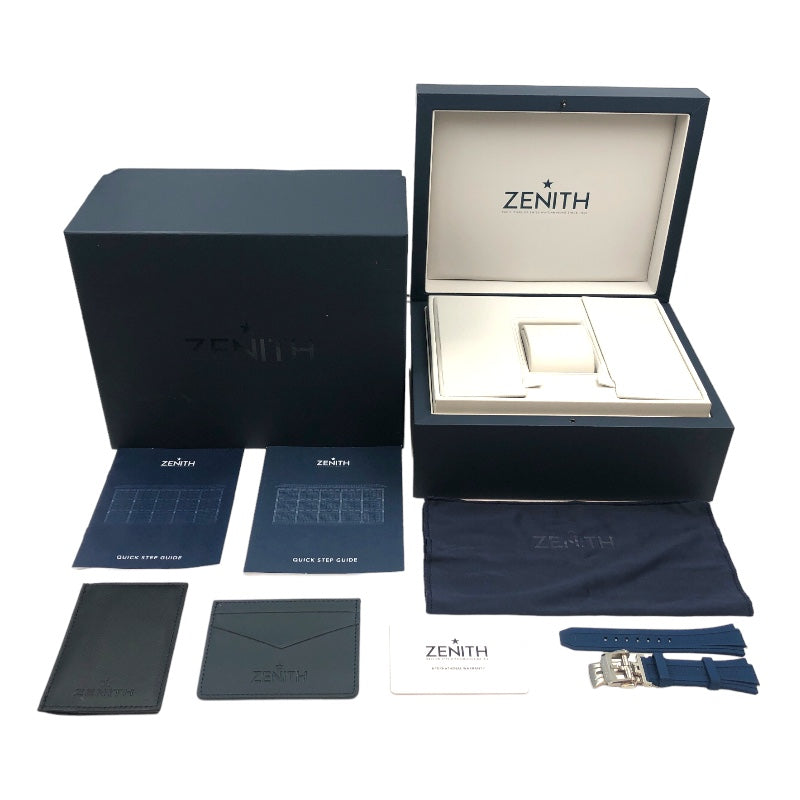 ゼニス ZENITH デファイ スカイライン 03.9300.3620/51.I001 ブルー ステンレススチール 自動巻き メンズ 腕時計 |  中古ブランドリユースショップ OKURA(おお蔵)