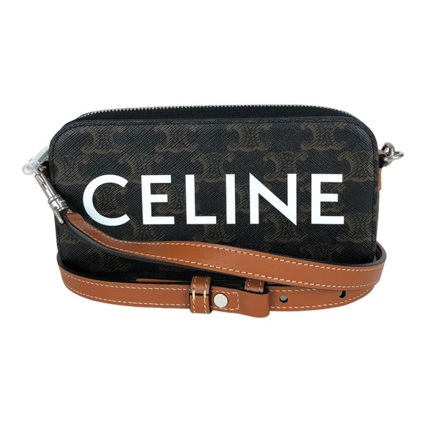 セリーヌ CELINE トリオンフ ホリゾンタルポーチ 10L272 ブラック 