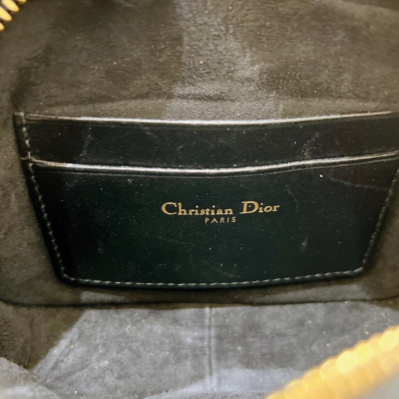 クリスチャン・ディオール Christian Dior スタッズカナージュ　チェーンショルダー ゴートレザー レディース ショルダーバッグ