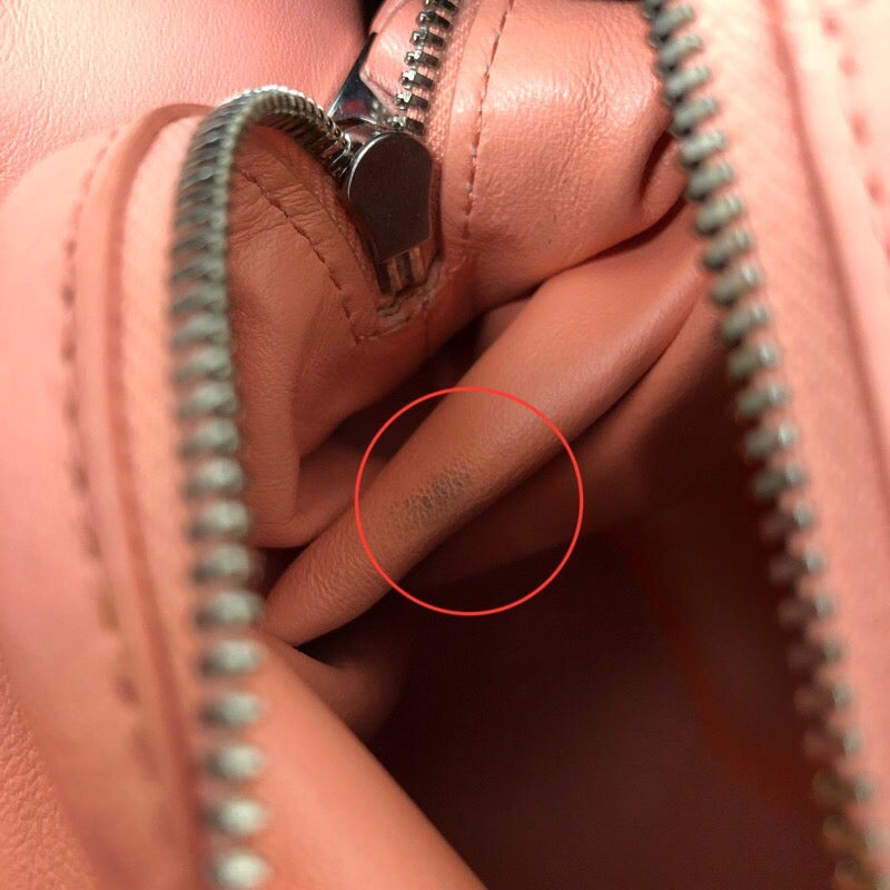ボッテガ・ヴェネタ BOTTEGA VENETA ダブルノットハンドバッグ ピンク レザー レディース ハンドバッグ