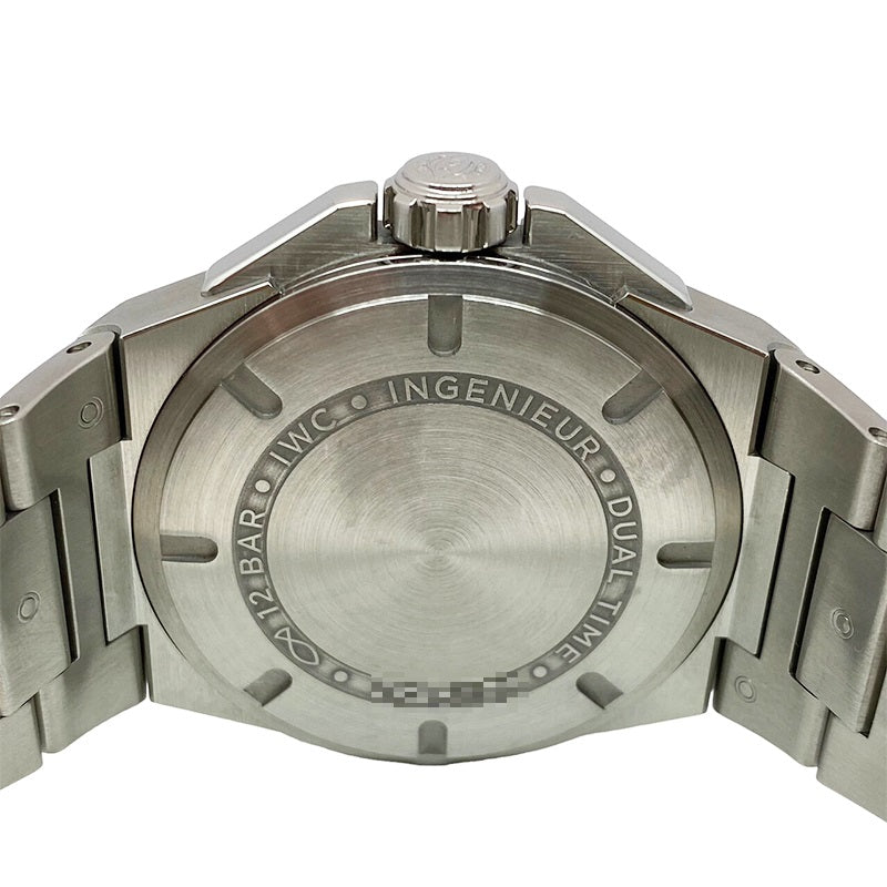 インターナショナルウォッチカンパニー IWC インヂュニア デュアルタイム IW324402 ブラック SS 自動巻き メンズ 腕時計