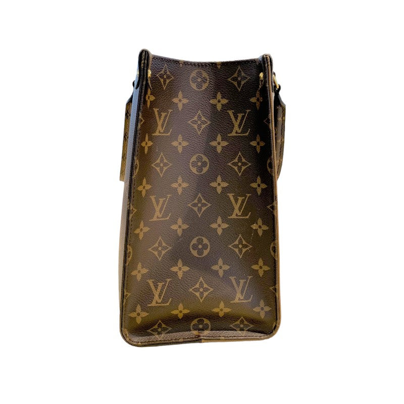 ルイ・ヴィトン LOUIS VUITTON オンザゴーMM　ジャイアントモノグラム M45321 ジャイアントモノグラム PVCコーティングキャンバス  ユニセックス トートバッグ