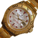 ロレックス ROLEX ヨットマスター　ホワイトシェル 16628NGR K18イエローゴールド 自動巻き メンズ 腕時計