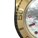 ロレックス ROLEX ヨットマスター ホワイトシェル P番 16628NGR ホワイトシェル K18YG 自動巻き メンズ 腕時計